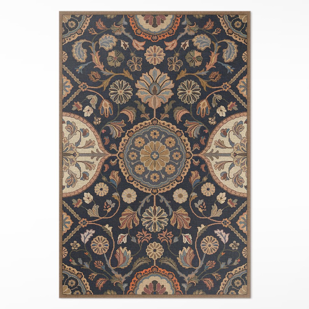 Pvc szőnyeg Növényi dísz dekoratív vintage minta