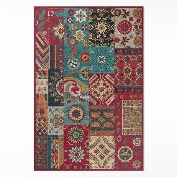 Műanyag szőnyeg Színes patchwork minta perzsa stílusban