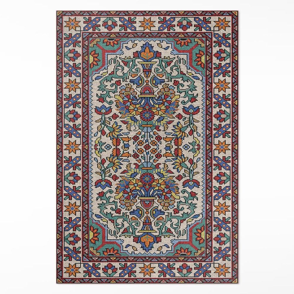 Pvc szőnyeg Gazdag minta török stílusban