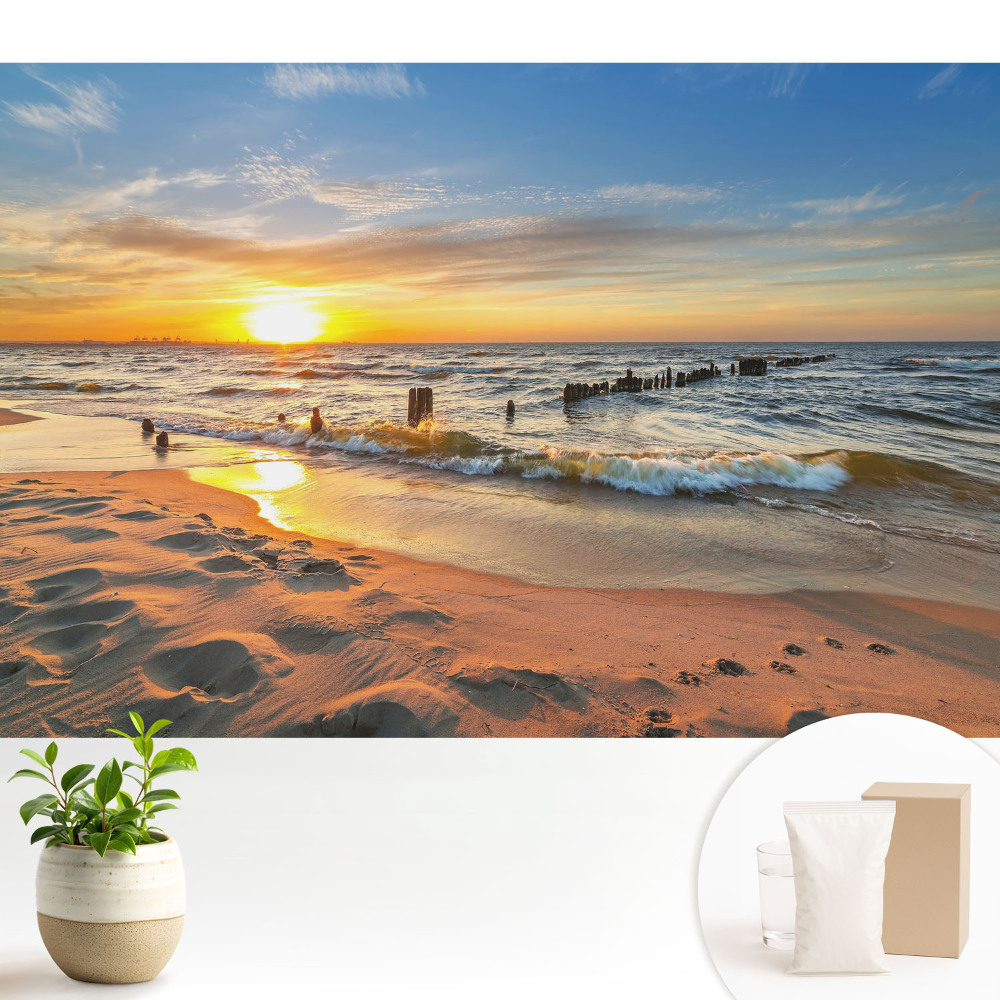 Dekor tapéta Naplemente a tenger felett