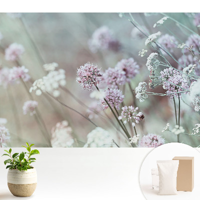 Dekor tapéta Pasztell virágok természetes háttérben