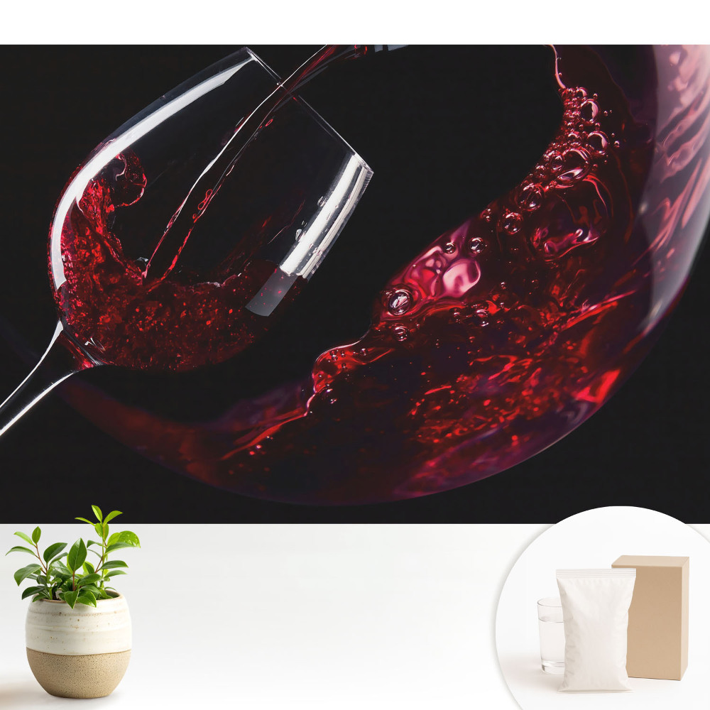 Modern tapéta Egy pohár kavargó bor