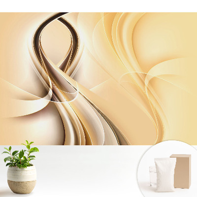 Tapéta Elegáns absztrakció meleg árnyalatokban