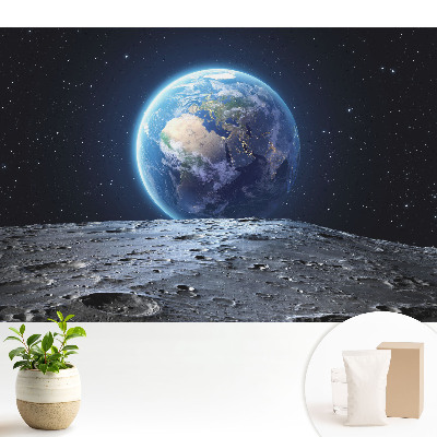 Csillagos kilátás a Holdról