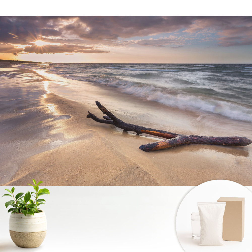 Tapéta Naplemente a tenger felett