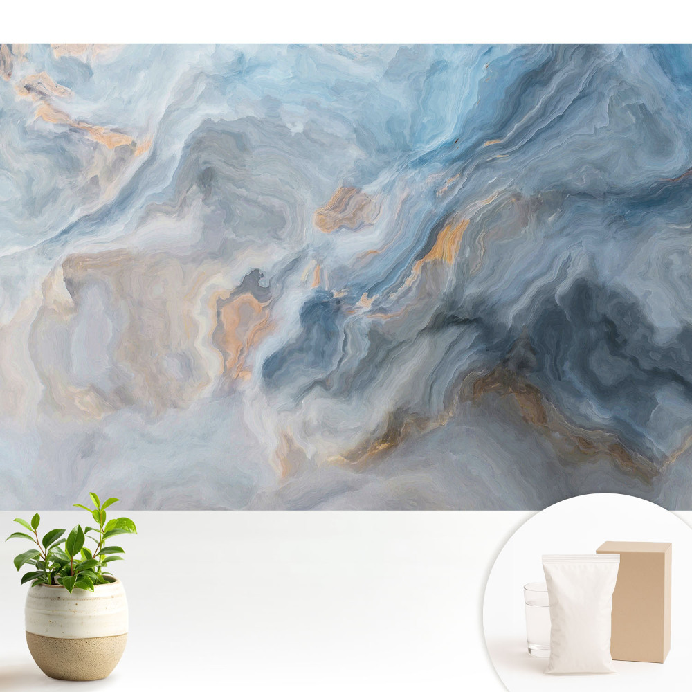 Tapéta Absztrakt kék és szürke hullámok