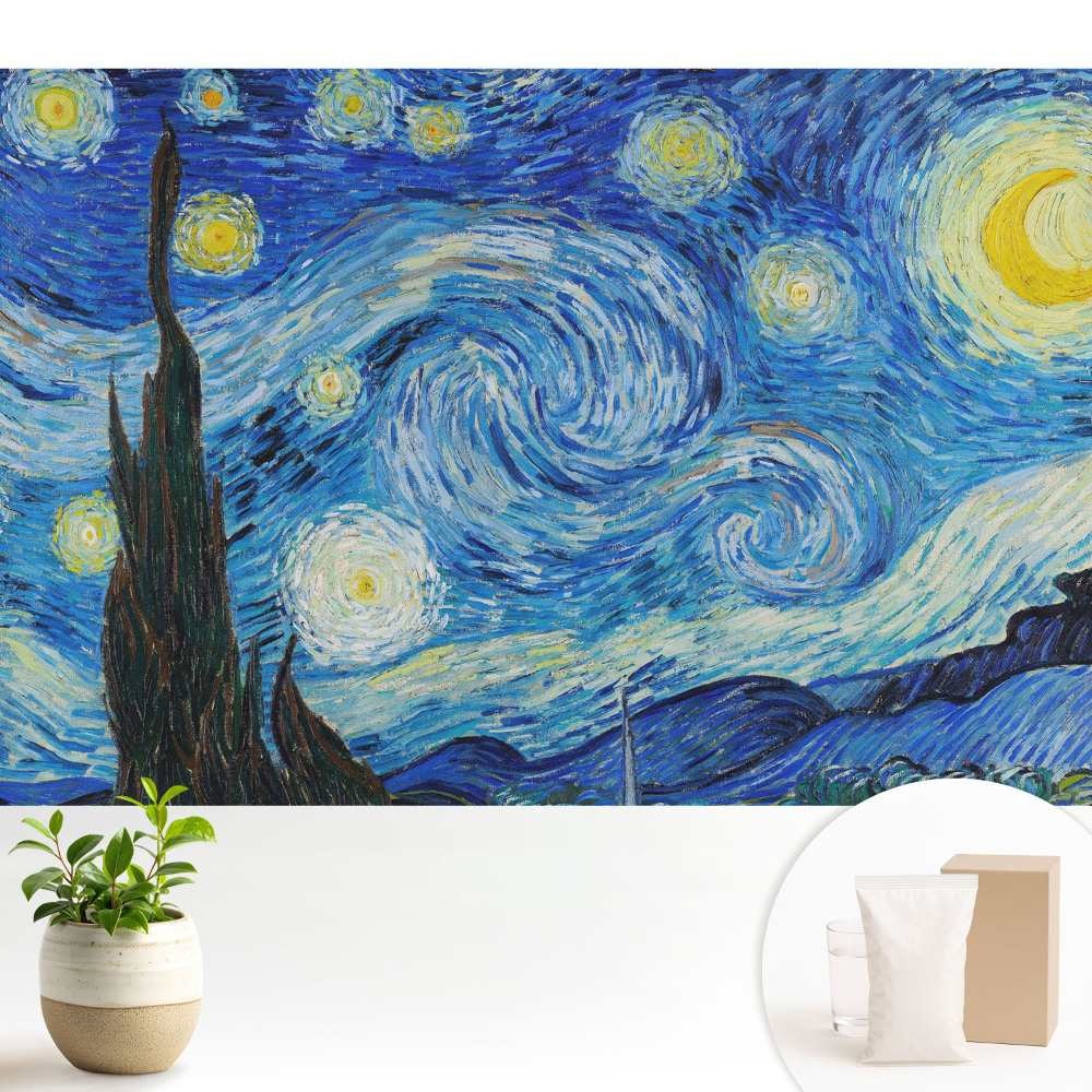 Modern tapéta Örvénylő csillagok és ciprusfa
