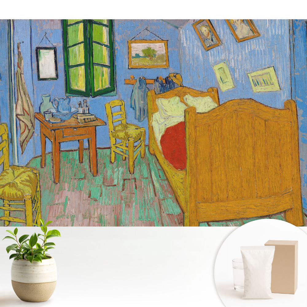 Tapéta Rusztikus szoba fából készült bútorokkal