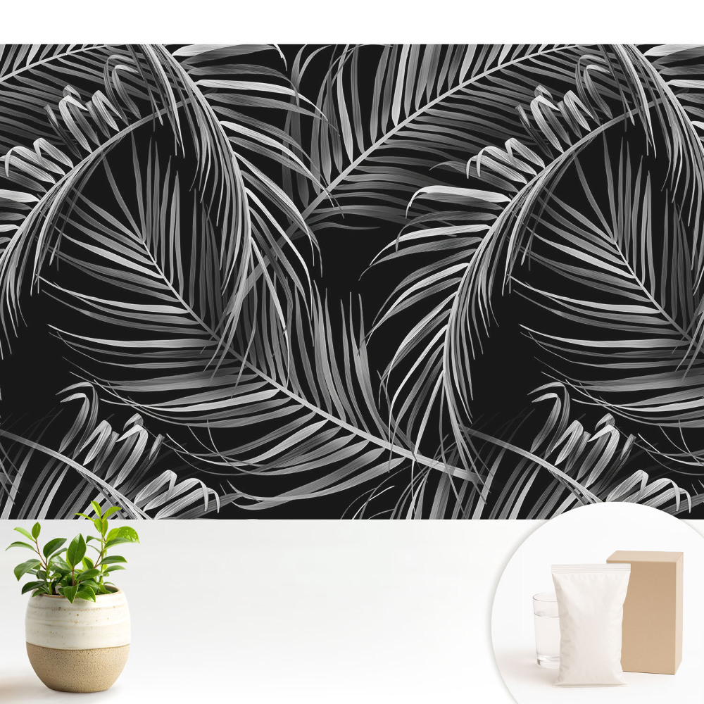 Dekor tapéta Pálmalevél motívum, modern stílus