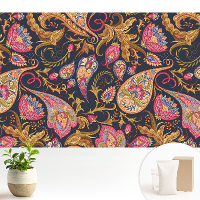Modern tapéta Virágos paisley minta színes elegáns