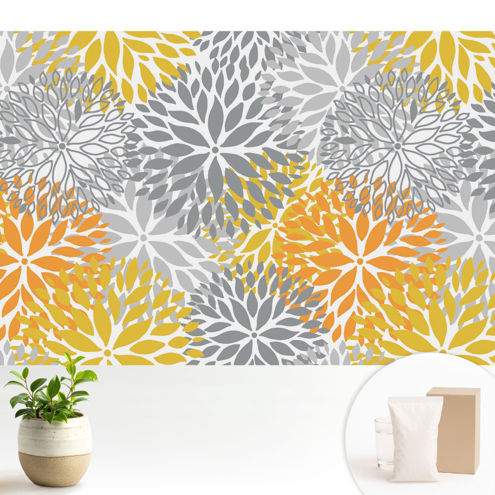 Tapéta Virágos szimmetrikus minták energia