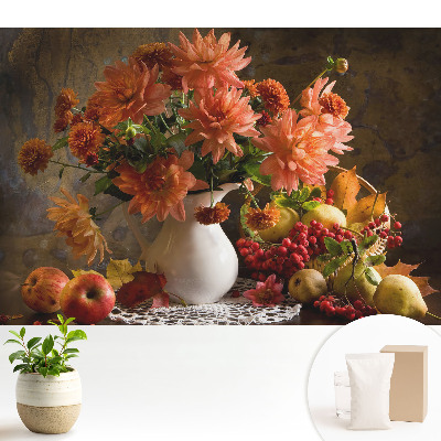 Tapéta Virágok gyümölcsökkel