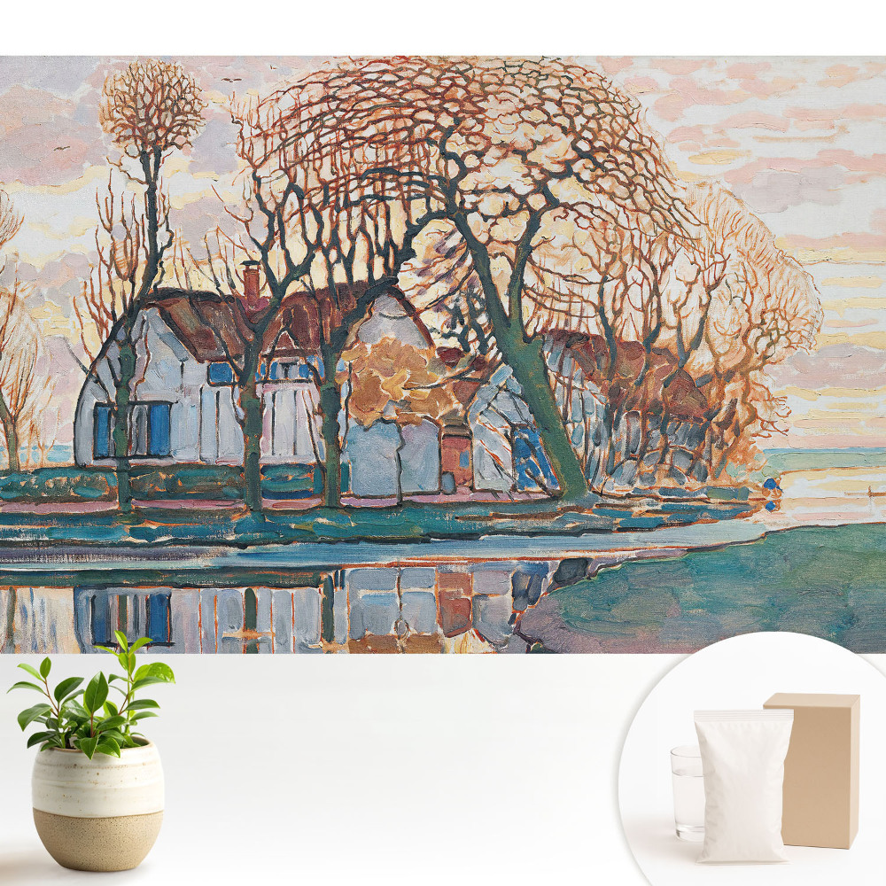 Tapéta Békés vidéki táj tükörképe