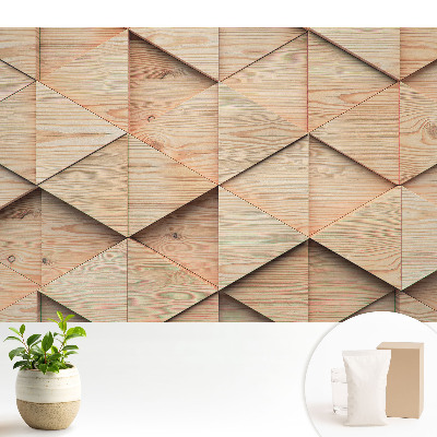 Dekor tapéta Fa geometrikus panelek modern stílusban