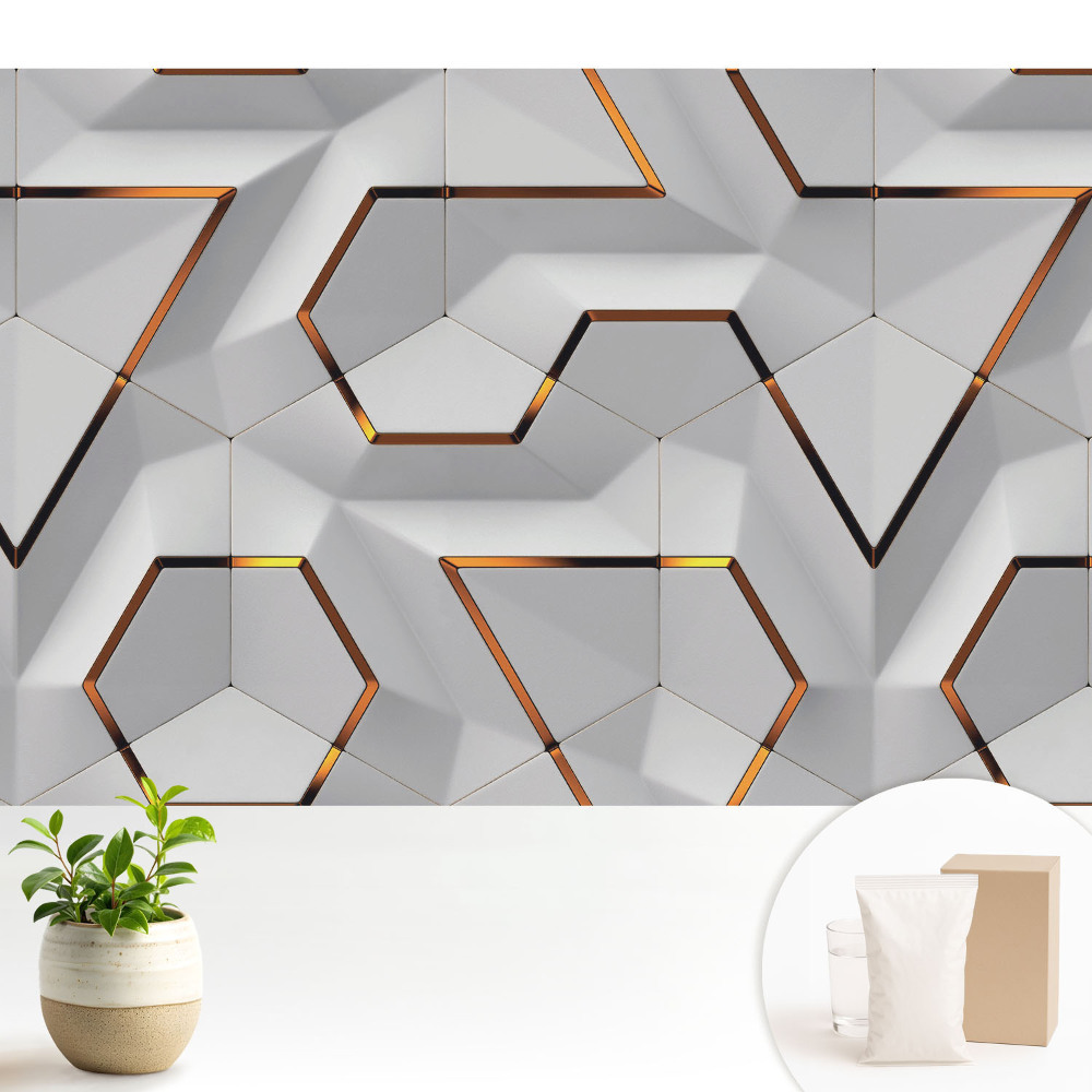 Tapéta Modern geometrikus térbeli elrendezés