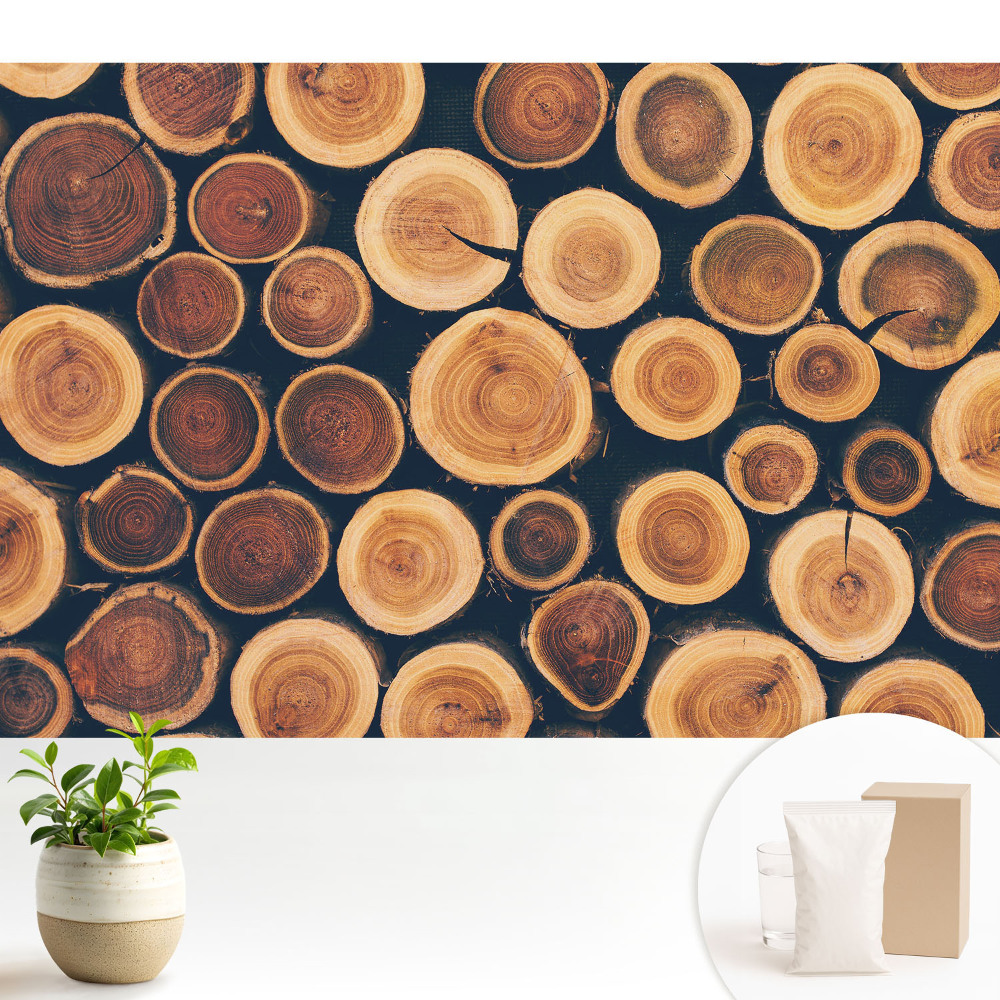 Dekor tapéta Rusztikus fa természetes szimmetria