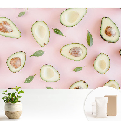 Avokádó rózsaszín háttérrel