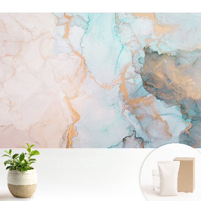 Modern tapéta Az ég és a föld színei folyékony absztrakcióban