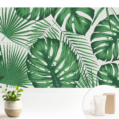 Dekor tapéta Zöld trópusi levelek, a természet harmóniája