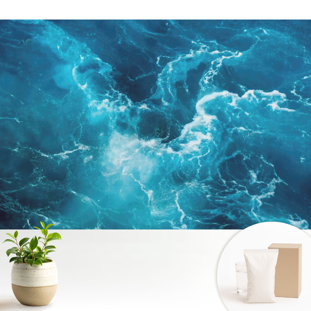 Tapéta Energiával teli tengeri turbulencia