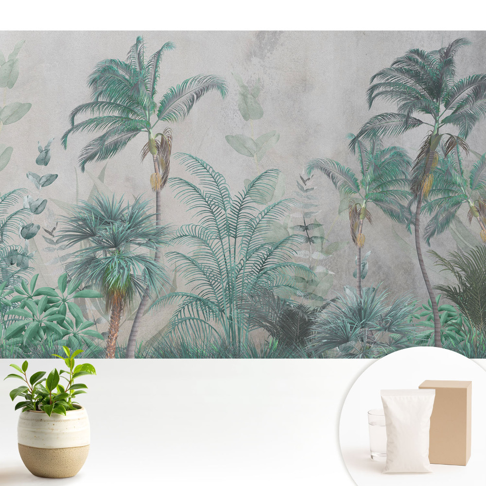 Dekor tapéta Trópusi pálmafák és levelek