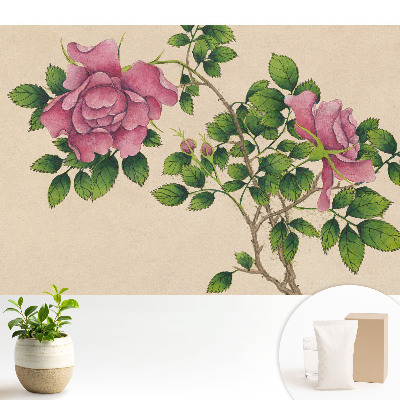 Tapéta Rózsaszín szépség klasszikus stílusban