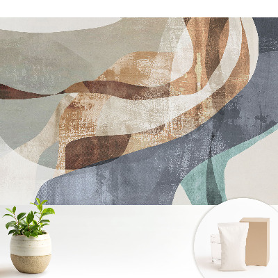 Dekor tapéta Színes, hullámos absztrakt formák