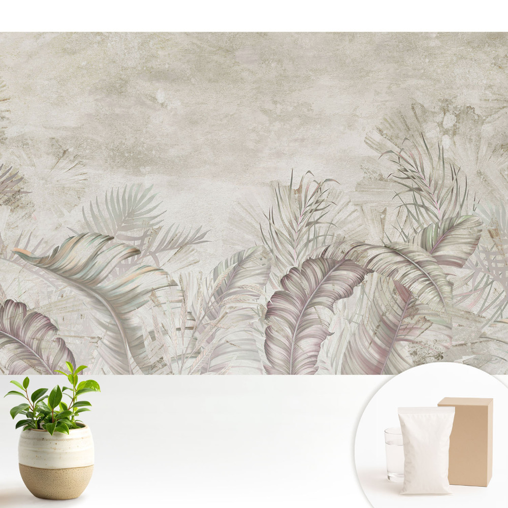 Dekor tapéta Finom pasztell növényzet