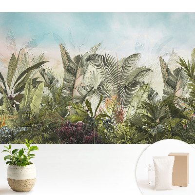 Modern tapéta Egzotikus dzsungel pasztell hangulat