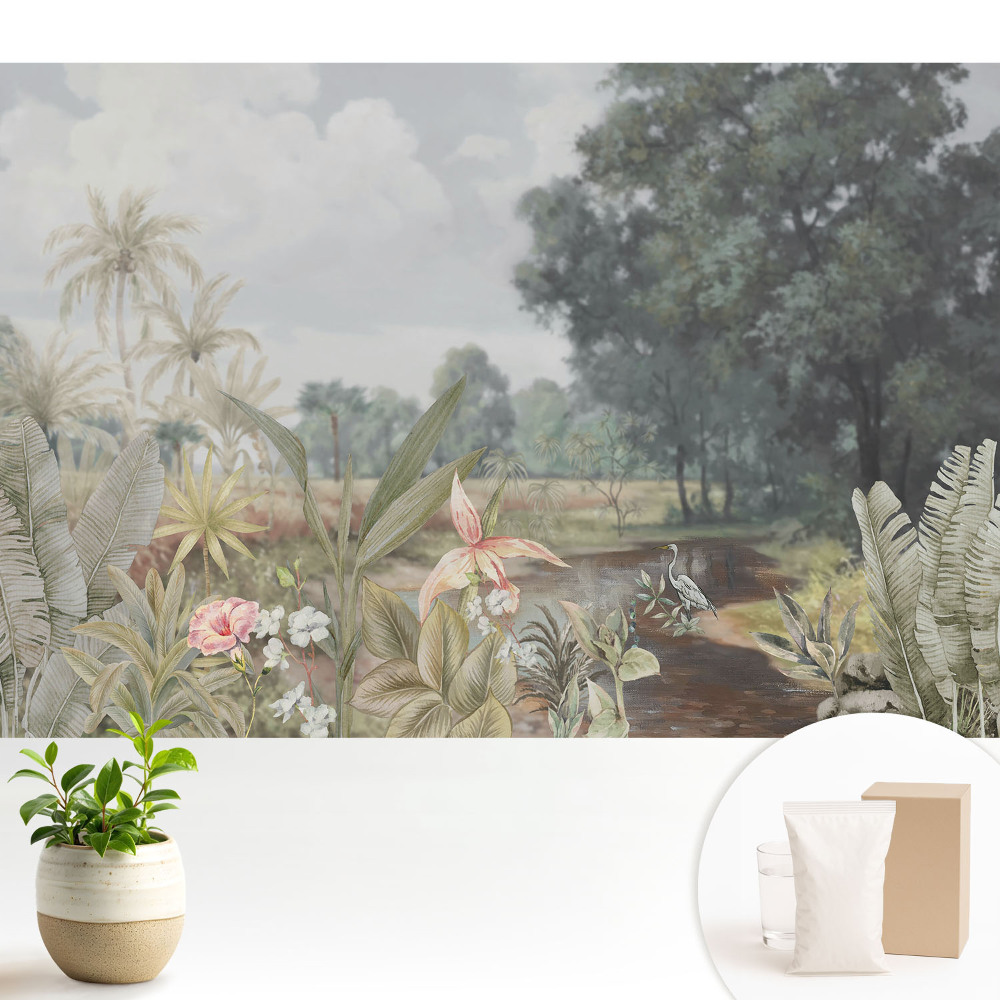 Tapéta Egy trópusi zöld oázis