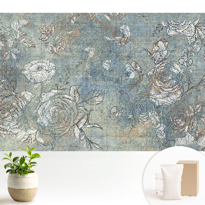 Modern tapéta Rusztikus virágmintás