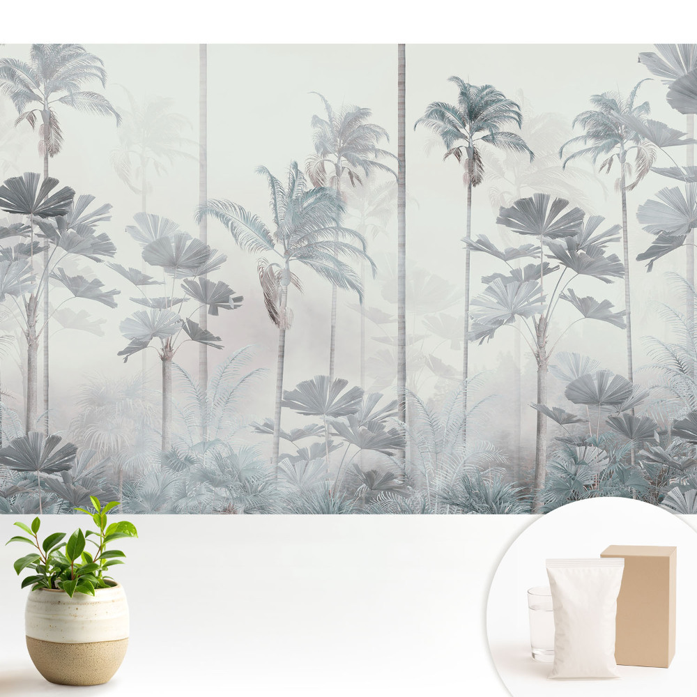 Dekor tapéta Egzotikus pálmafák lágy ködben
