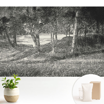 Tapéta Tájkép fa folyó béke harmónia