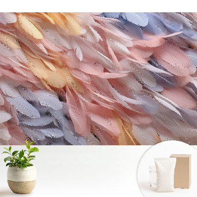 Modern tapéta Pasztell tollak könnyedsége