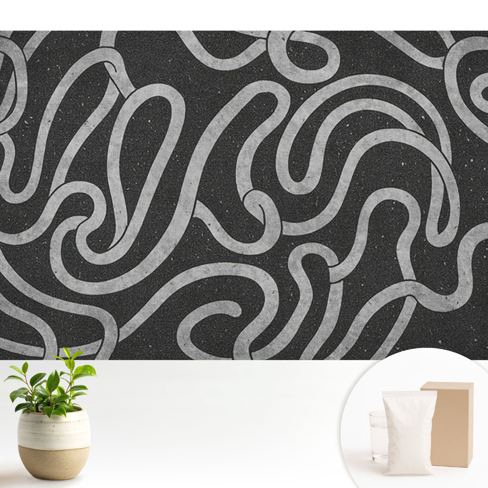 Modern tapéta Hullámos vonalak és absztrakt formák