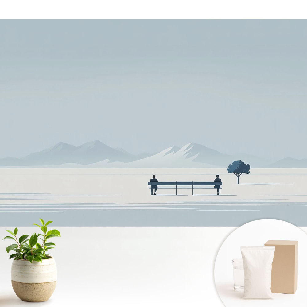 Tapéta Béke egy padon egy fa alatt