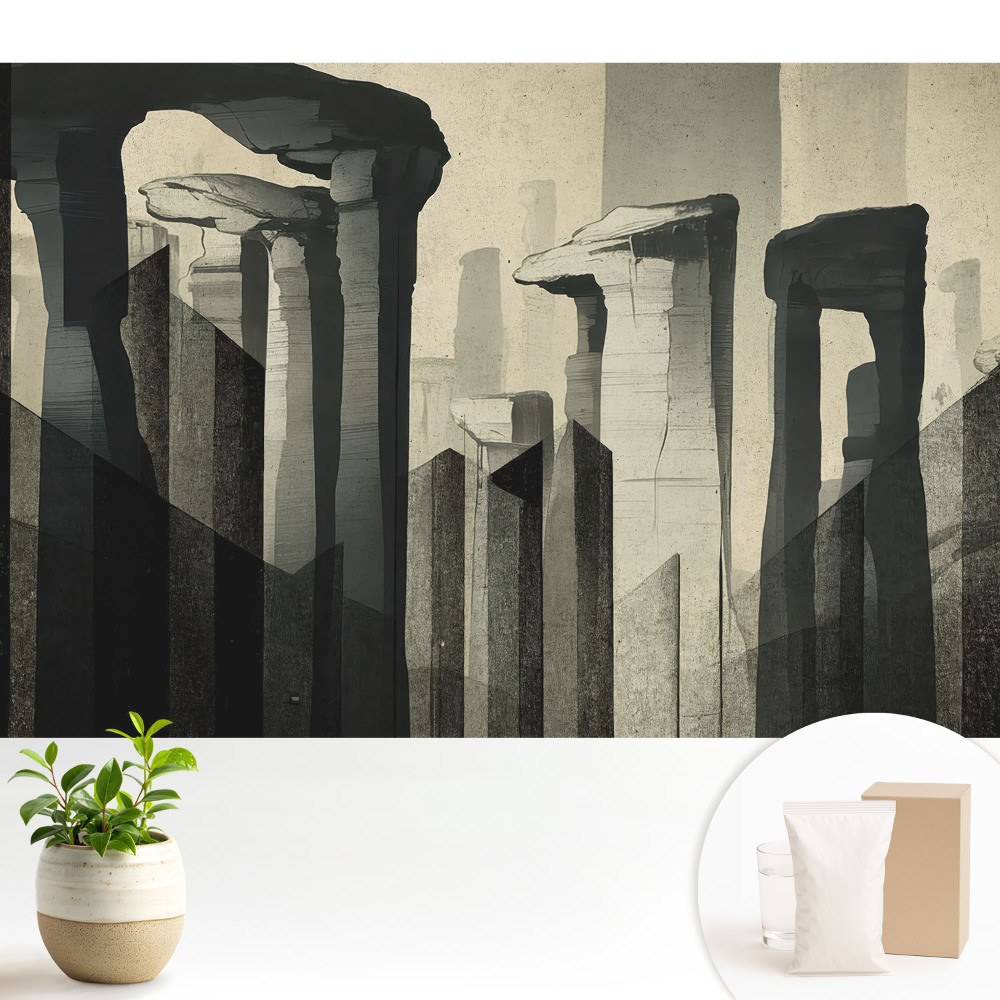 Tapéta Monumentális oszlopok szimmetrikus kompozíciókkal