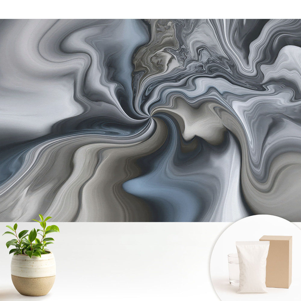Dekor tapéta Szürke absztrakt örvények