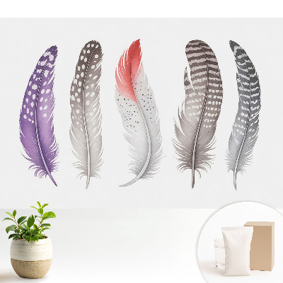 Dekor tapéta Színes tollak modern stílusban