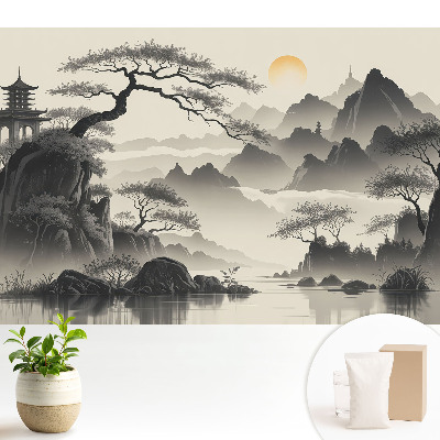 Tapéta Ködös keleti táj