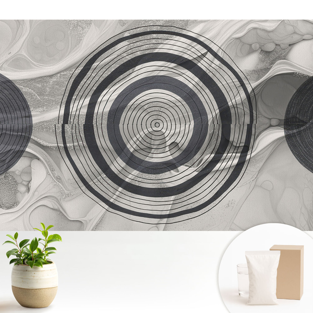 Dekor tapéta Koncentrikus körök tonális absztrakciója