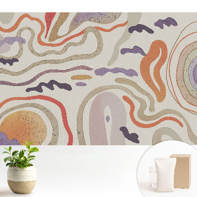 Modern tapéta Színes absztrakt vonalak és formák