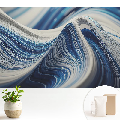 Dekor tapéta Kék hullámok absztrakt