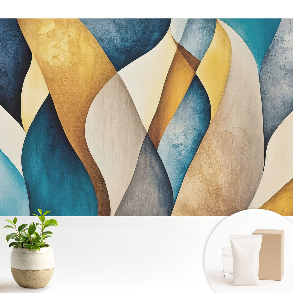 Tapéta Színes hullámok, a modernitás harmóniája