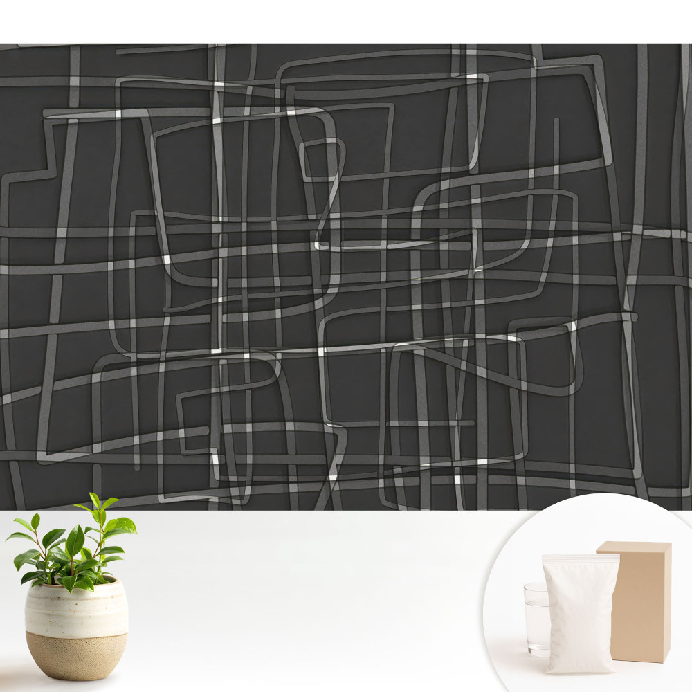 Tapéta Geometria és ritmus sötét háttér előtt