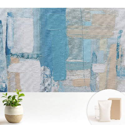 Modern tapéta Absztrakt kék és bézs minta