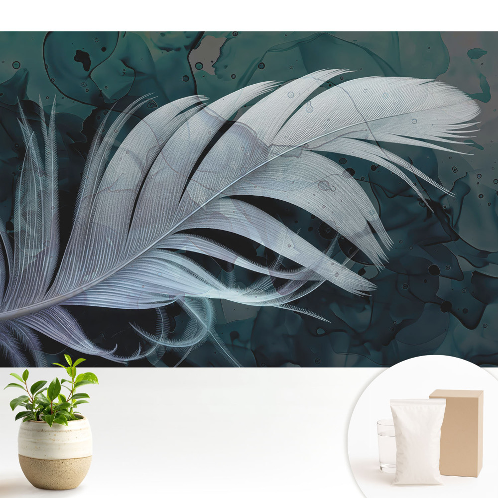 Dekor tapéta Egy finom toll absztrakt háttéren