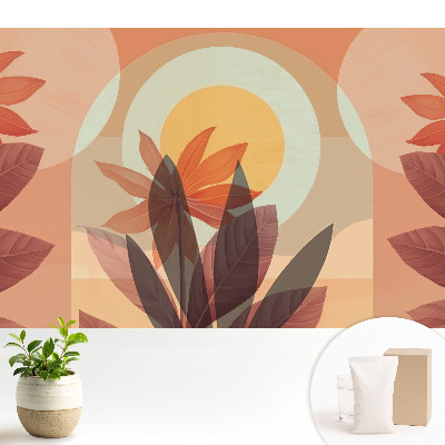 Tapéta Virágos absztrakció szimmetria melegség