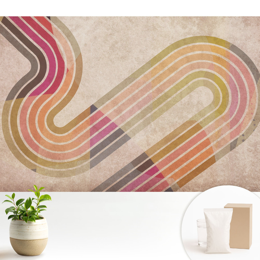 Tapéta Színes vonalak absztrakt formában