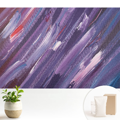 Dekor tapéta Lila és kék absztrakt csíkok
